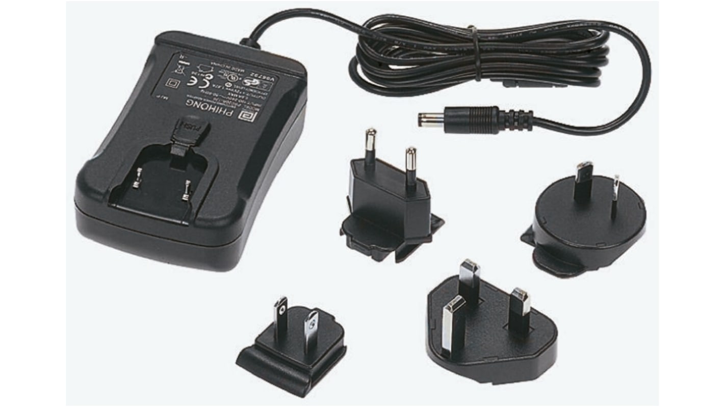 Phihong 10W Plug In Power Supply 12V dc Output, 830mA Output