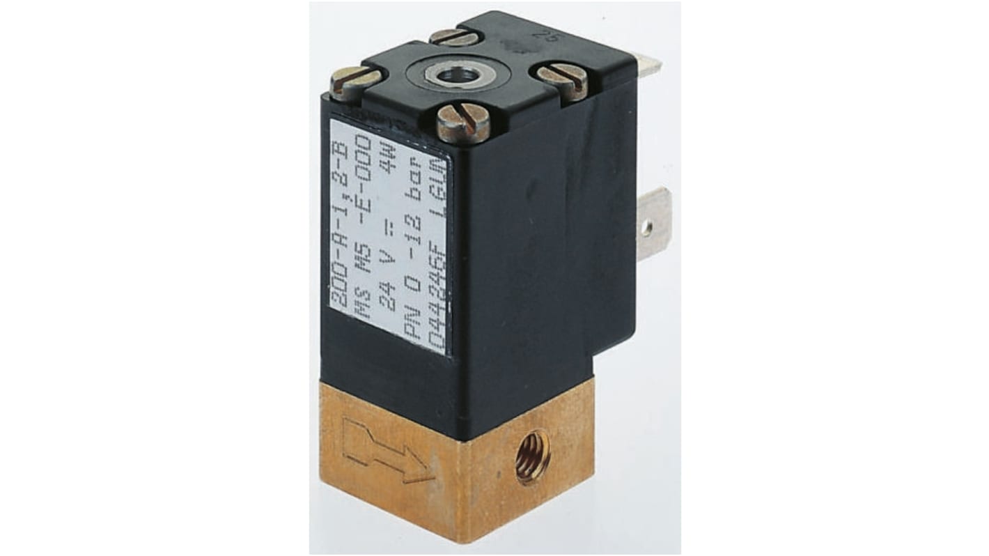 Válvula de solenoide Burkert de 2 puertos de 24 V dc