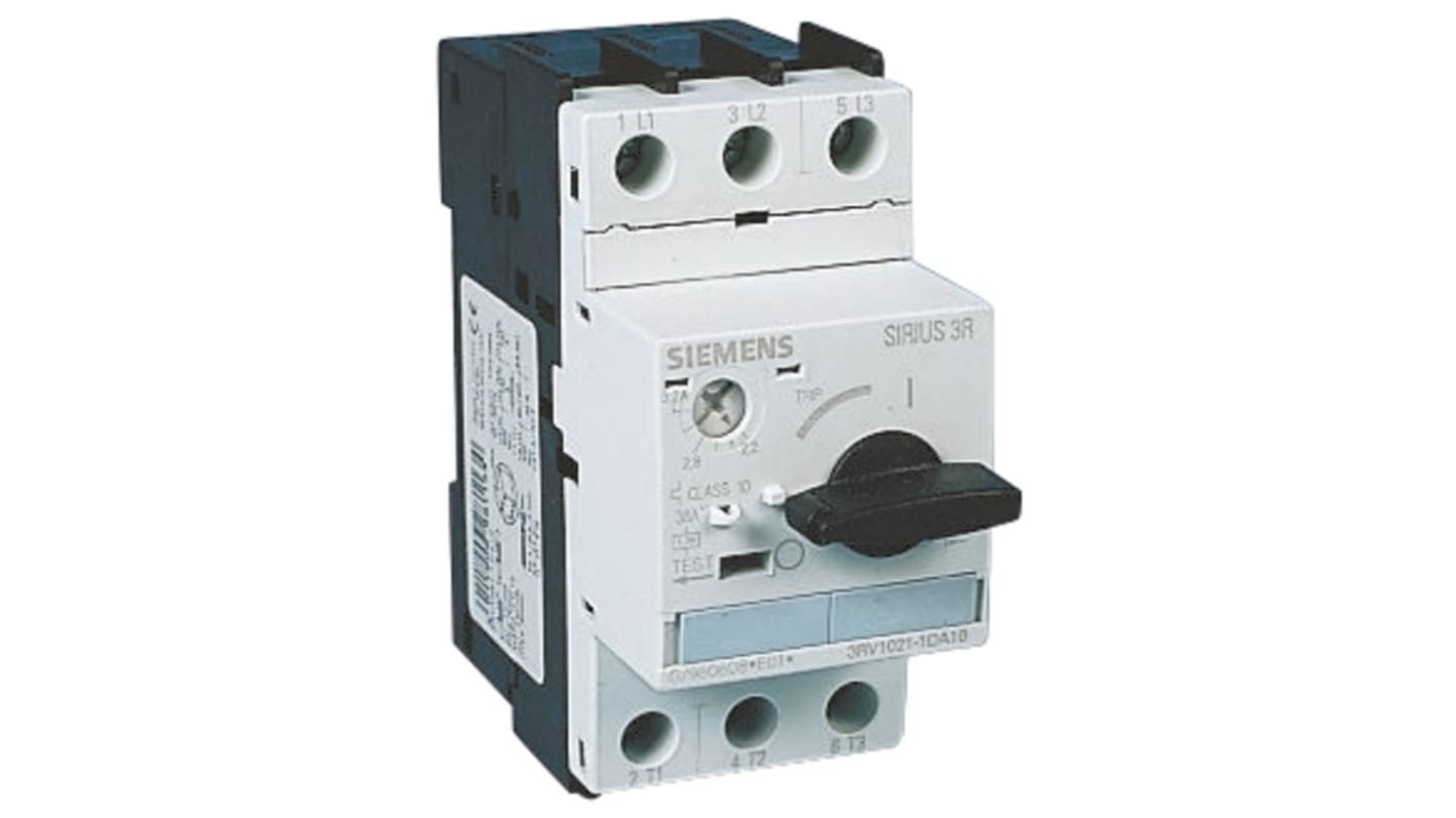 Siemens Sirius Innovation 690 V Motor Protection Circuit Breaker - 3P Channels, 2.2 → 3.2 A, 100 kA