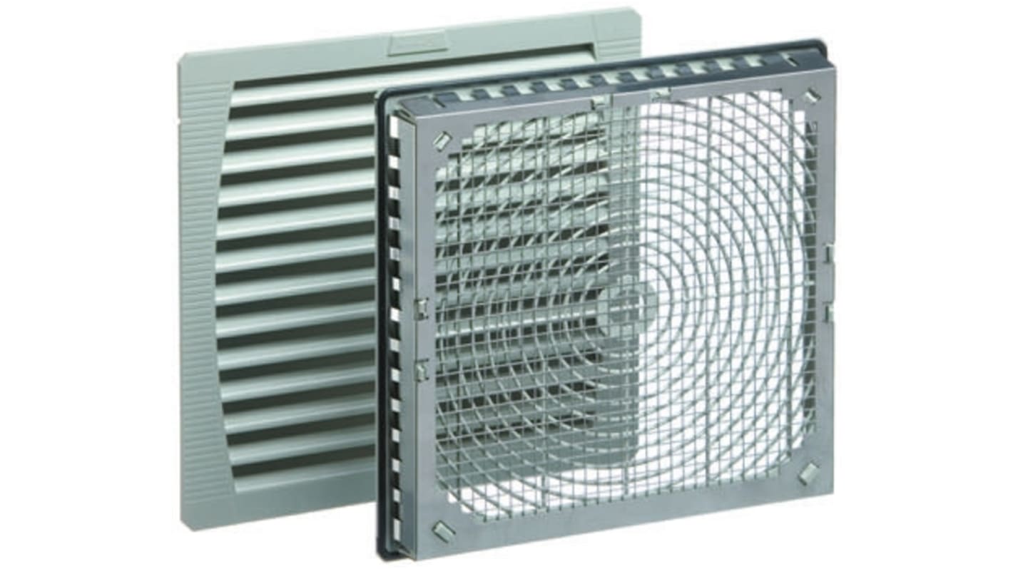 Pfannenberg PF 65.000 Series Filter Fan, 230 V ac, AC Operation, 480m³/h Filtered, 831m³/h Unimpeded, IP54, 320 x 320mm