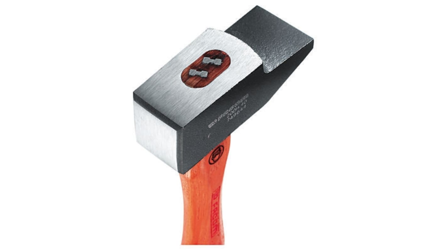 Facom Hammer, Schlosserhammer aus Stahl Hickory-Holz-Stiel 1.9kg 360 mm