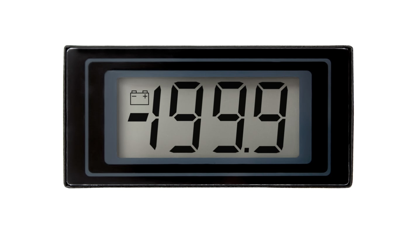 Lascar Digitales Spannungsmessgerät DC LCD-Anzeige 3,5-stellig / +/-1 %, 45mm, 22.2mm, 9mm, 7,5 → 14 V