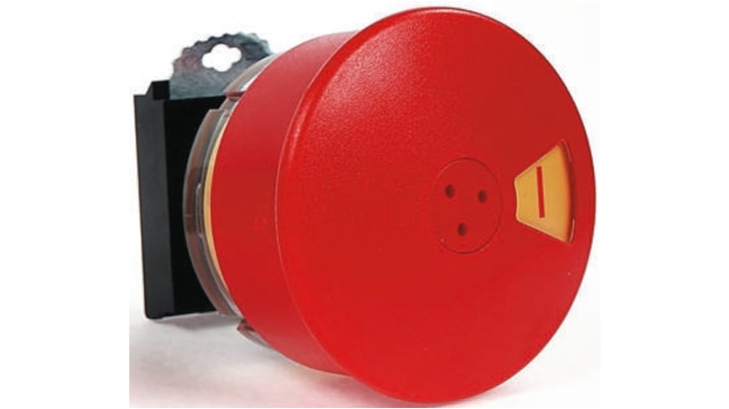 BACO Red Reset Flag Push Button Head, 22mm Cutout, IP66