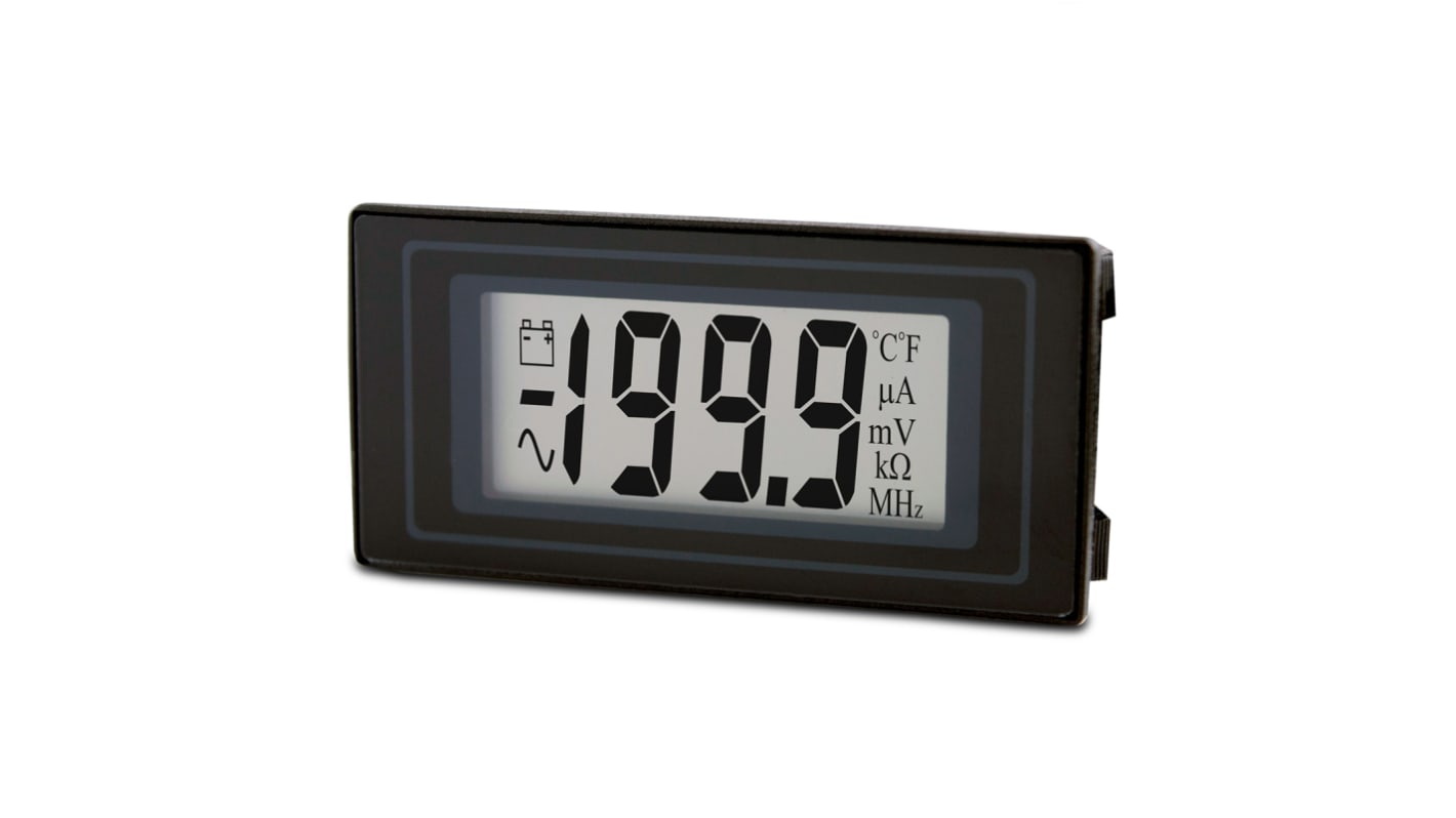 Lascar Digitales Spannungsmessgerät DC LCD-Anzeige 3,5-stellig / ±1 %, 45mm, 22mm, 9mm, 7 → 14 V dc