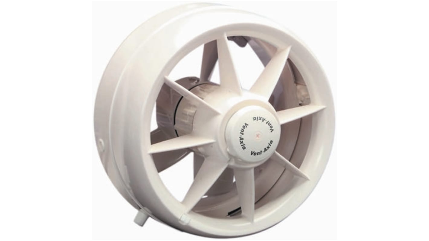 Vent-Axia S6WW S Round Window Mounted Extractor Fan, Intake, 285m³/h, 35dB(A), Duct Size 150mm