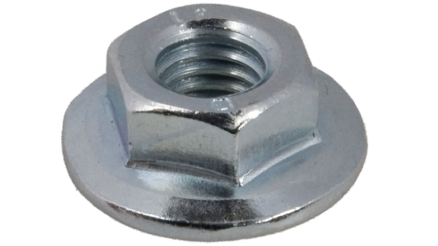 RS PRO, Plain Stainless Steel Flanged Hex Nut, DIN 6923, M10