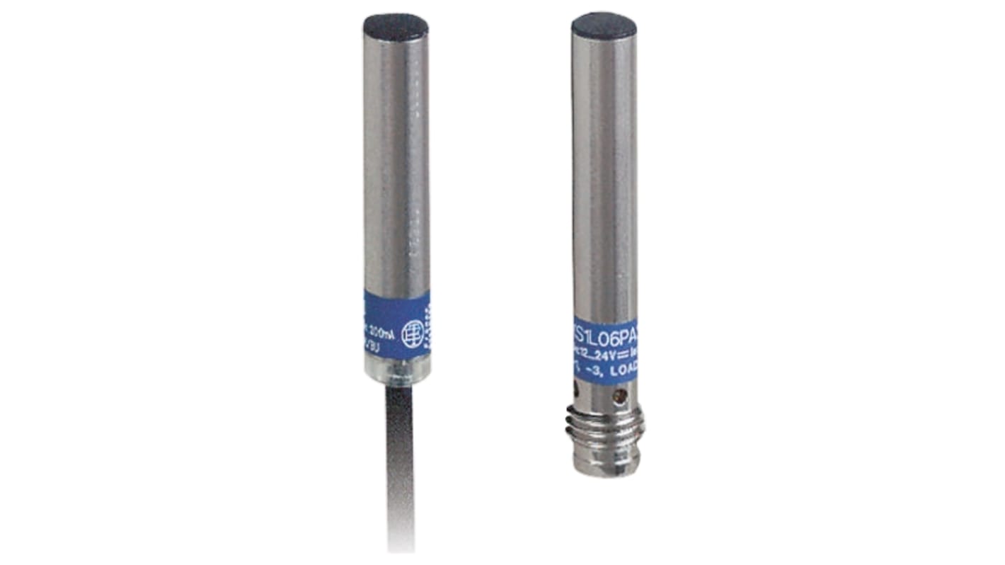 Telemecanique Sensors Inductive Barrel-Style Proximity Sensor, 12 mm Detection, PNP Output, 12 → 24 V dc, IP69K