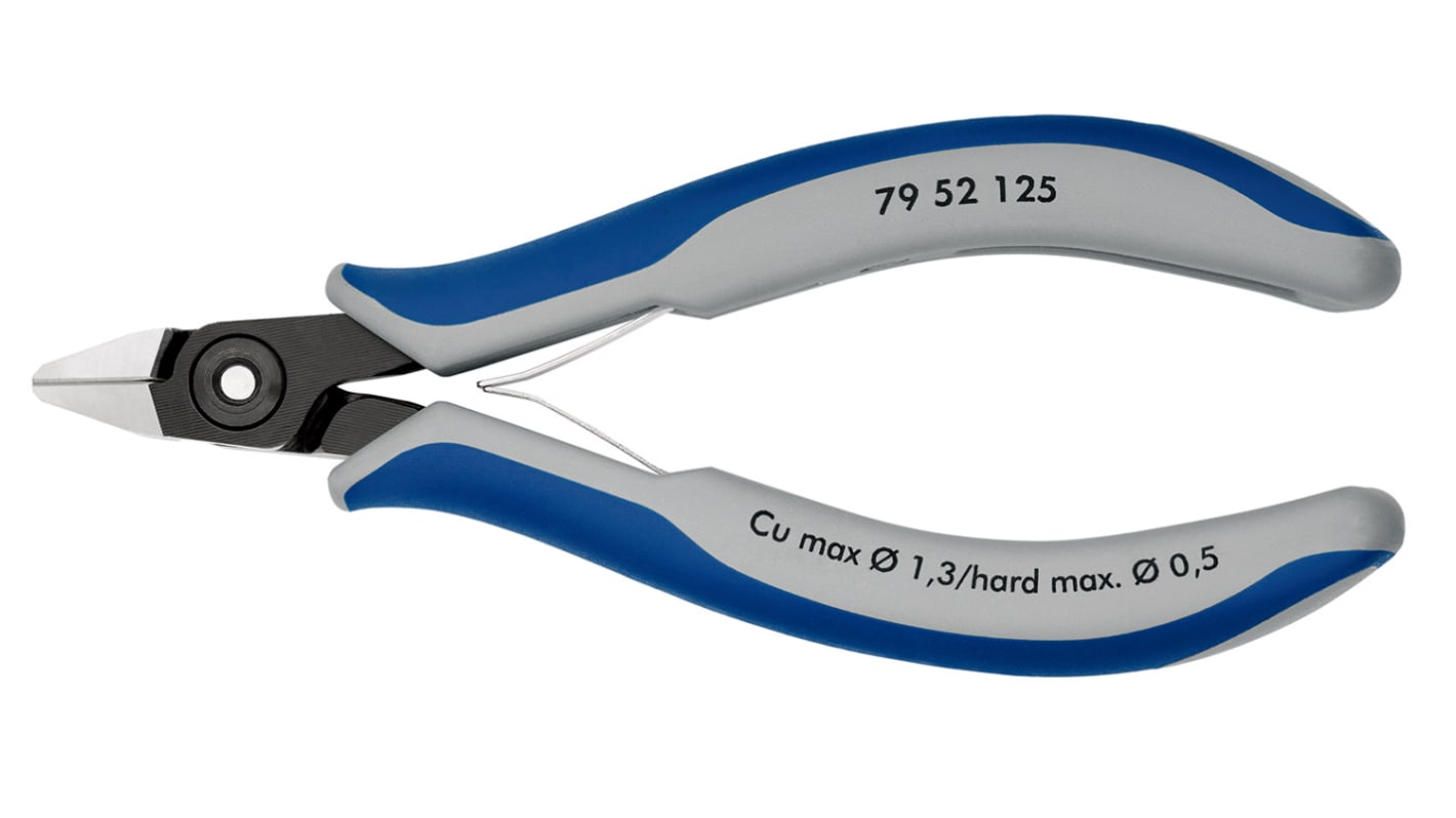 Knipex Side 全体長さ：125 mm 最大切断能力：1,3mm, 79 52 125 RS