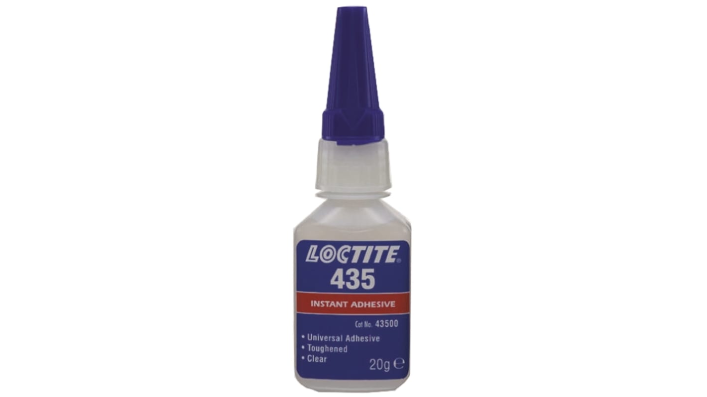 Loctite 435 Sekundenkleber Cyanacrylat Flüssig transparent, Flasche 20 g