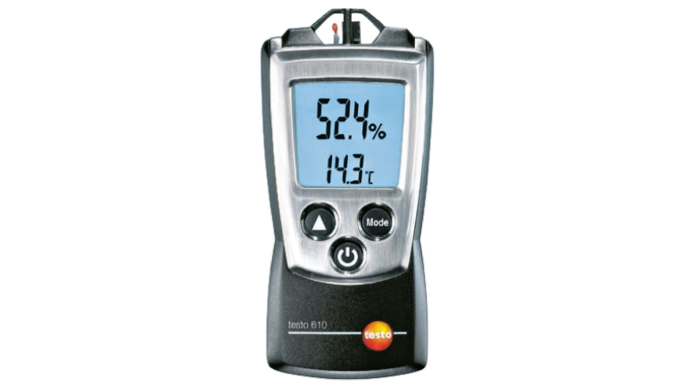 Thermomètre hygromètre Testo 610, +50°C max., 100%HR max., Etalonné RS