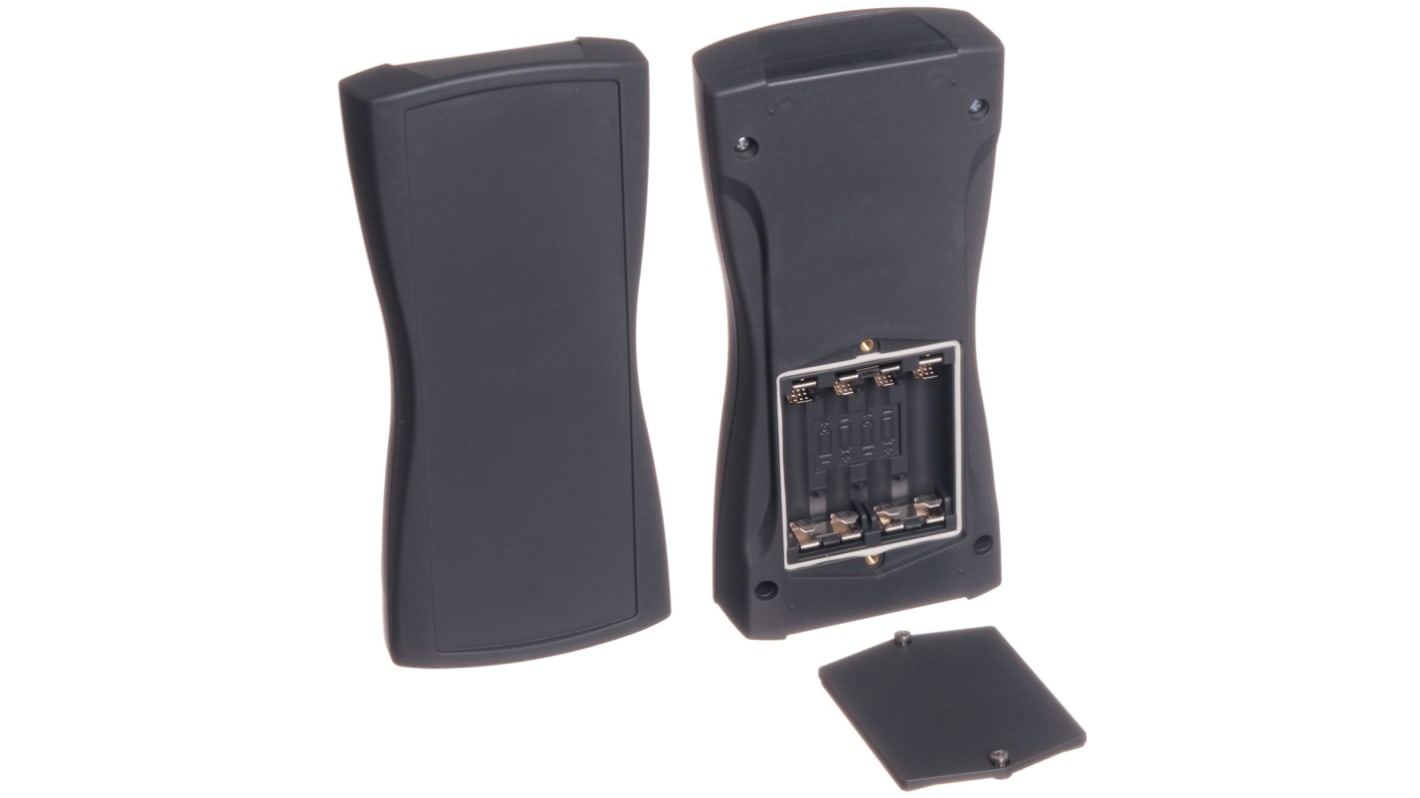 Caja portátil Bopla de ABS Gris, 209.3 x 98 x 34.8mm, , con compartimento batería, muesca de teclado, IP40