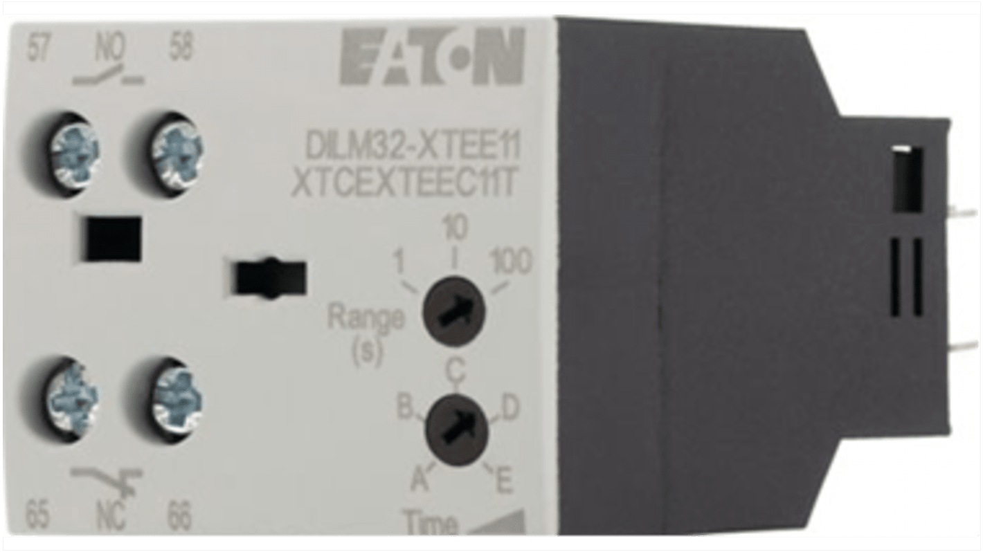Temporizador del contactor Eaton DILM32, Retardo ON, 0.1 → 100s, DPST, 400 V ac, 6 A