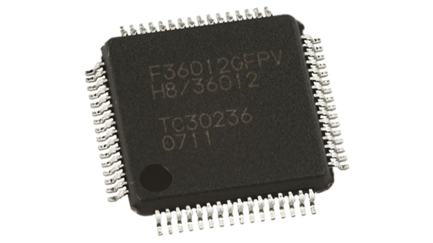 Renesas Electronics R5F212ACSNFP, 16bit R8C/2A Microcontroller, R8C, 20MHz, 128 kB Flash, 64-Pin LQFP