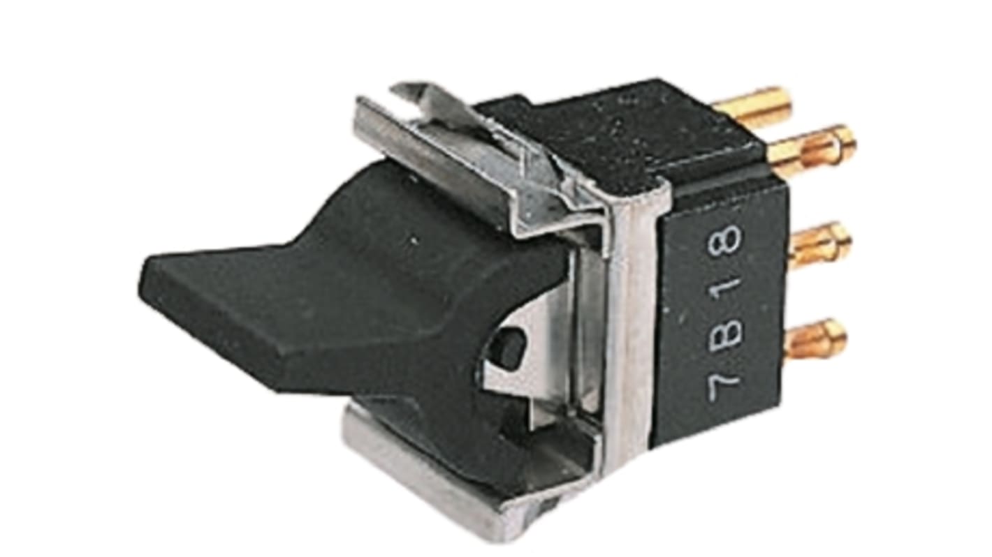 TE Connectivity ロッカースイッチ SPDT イルミネーション：なし カットアウト幅：13mm FLD19-BLACK04