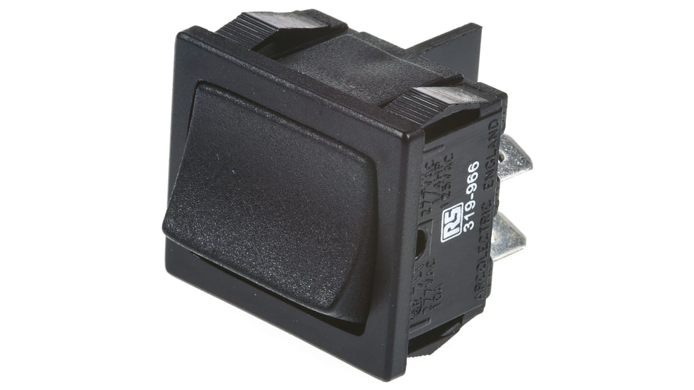 Arcolectric (Bulgin) Ltd DPST, On-Off Rocker Switch Panel Mount