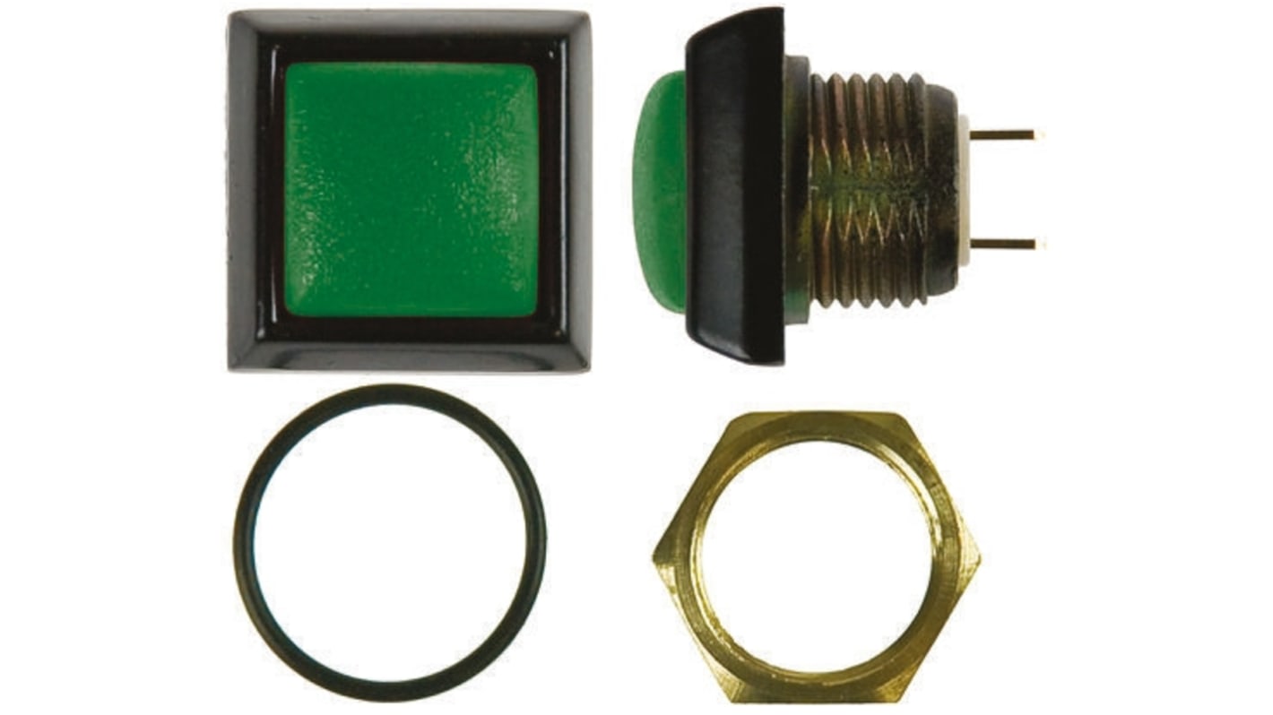 Interruttore a pulsante miniaturizzato ITW Switches, Momentaneo, SPST, , 400 mA a 32 V c.a., IP67 Montaggio a pannello