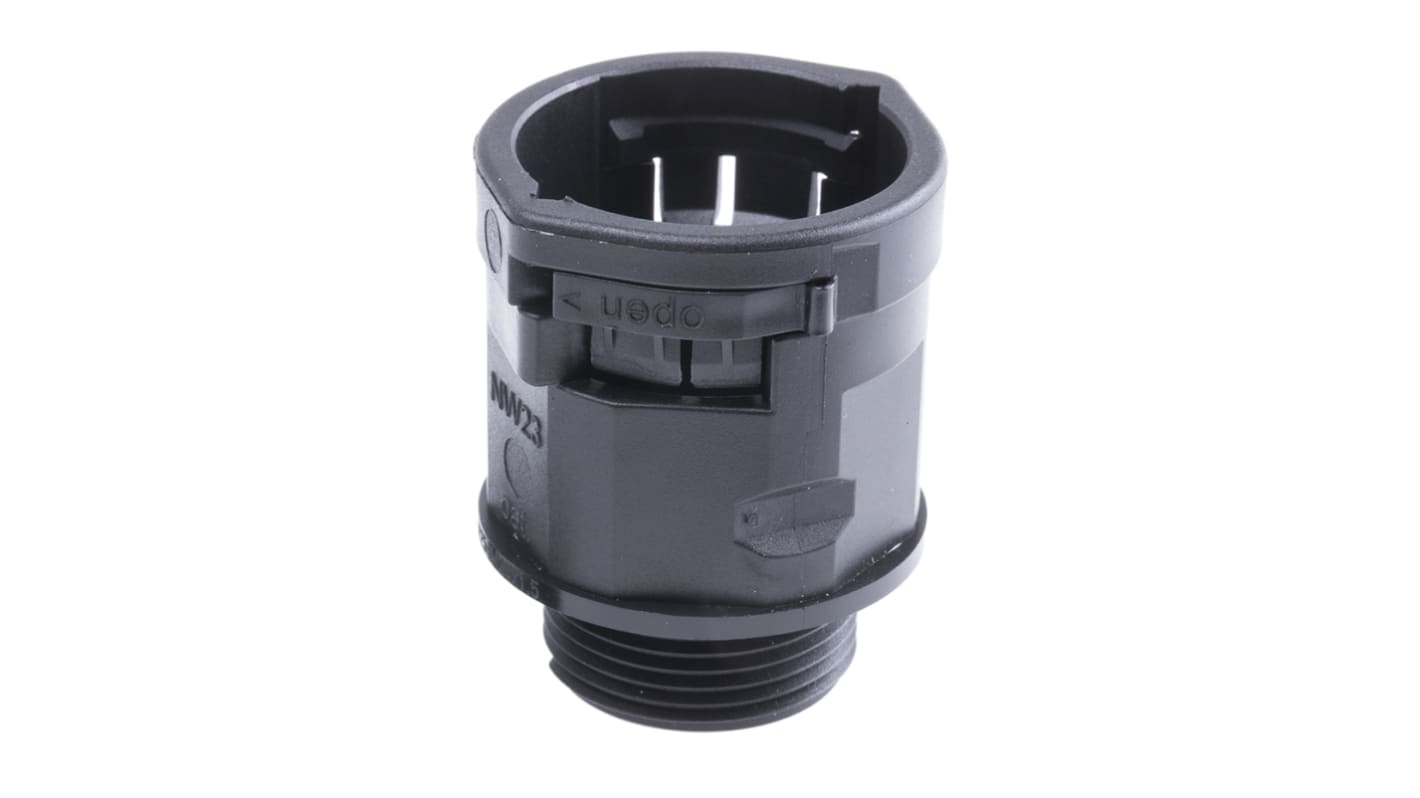 PMA Straight, Conduit Fitting, 25mm Nominal Size, M25, PA 6, Black