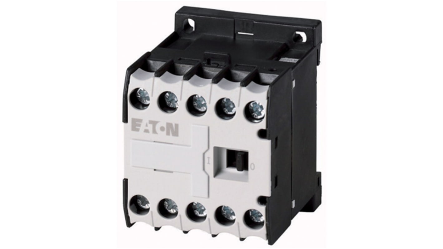 Contattore Eaton, serie DILER, 4 poli, 2 NO + 2 NC, 3 A, bobina 110 V c.a.