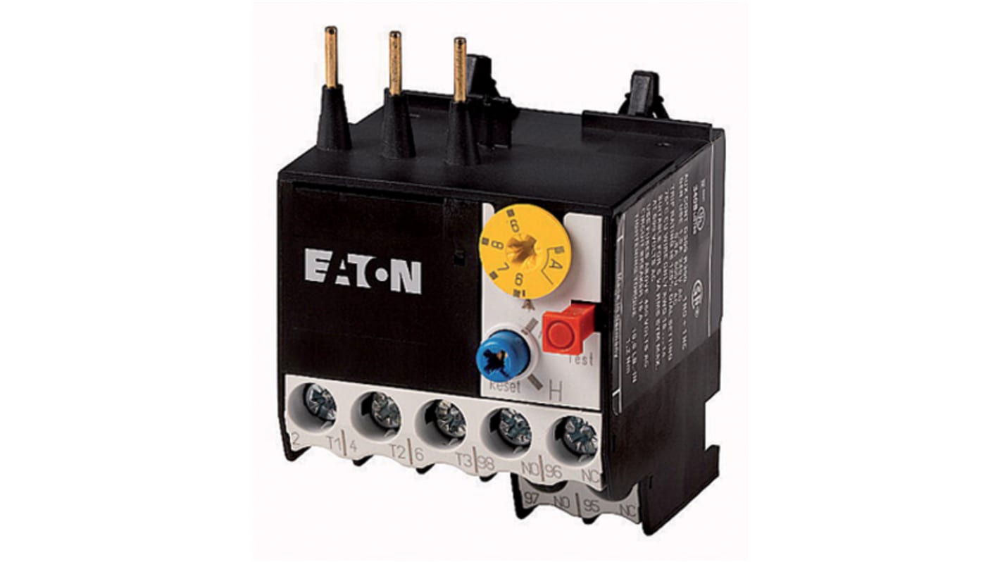 Eaton ZE Overload Relay 1NO + 1NC, 1.6 → 2.4 A F.L.C, 2.4 A Contact Rating, 6 W, 600 V ac