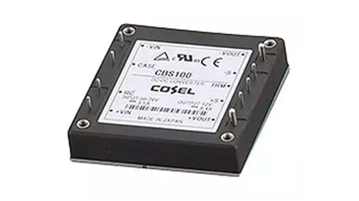 Cosel DC/DC-Wandler 100W 18→ 36 V dc IN, 5V dc OUT / 20A Durchsteckmontage 1 kV ac, 1.5kV dc isoliert