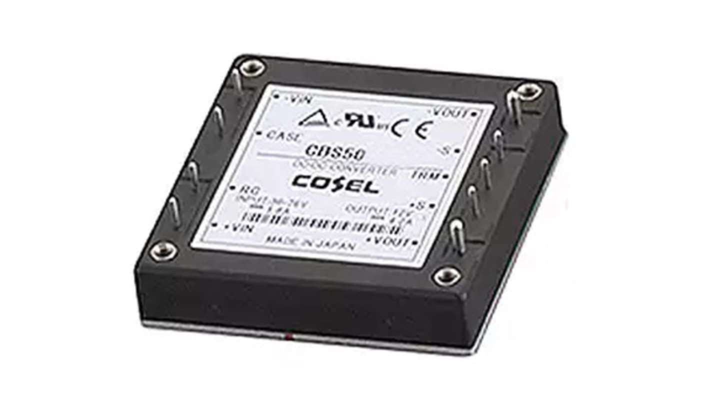 Cosel Isolated DC-DC Converter, 1.8V dc/ 11.7A Output, 36 → 76 V dc Input, 21.06W, Through Hole, +100°C Max Temp