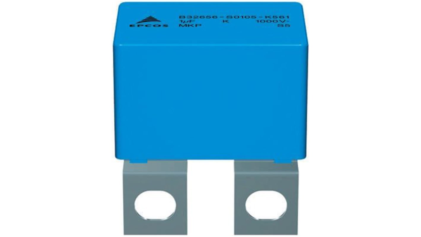 Condensador de película EPCOS, 680nF, ±5%, 1 kV dc, 480 V ac, Pestaña