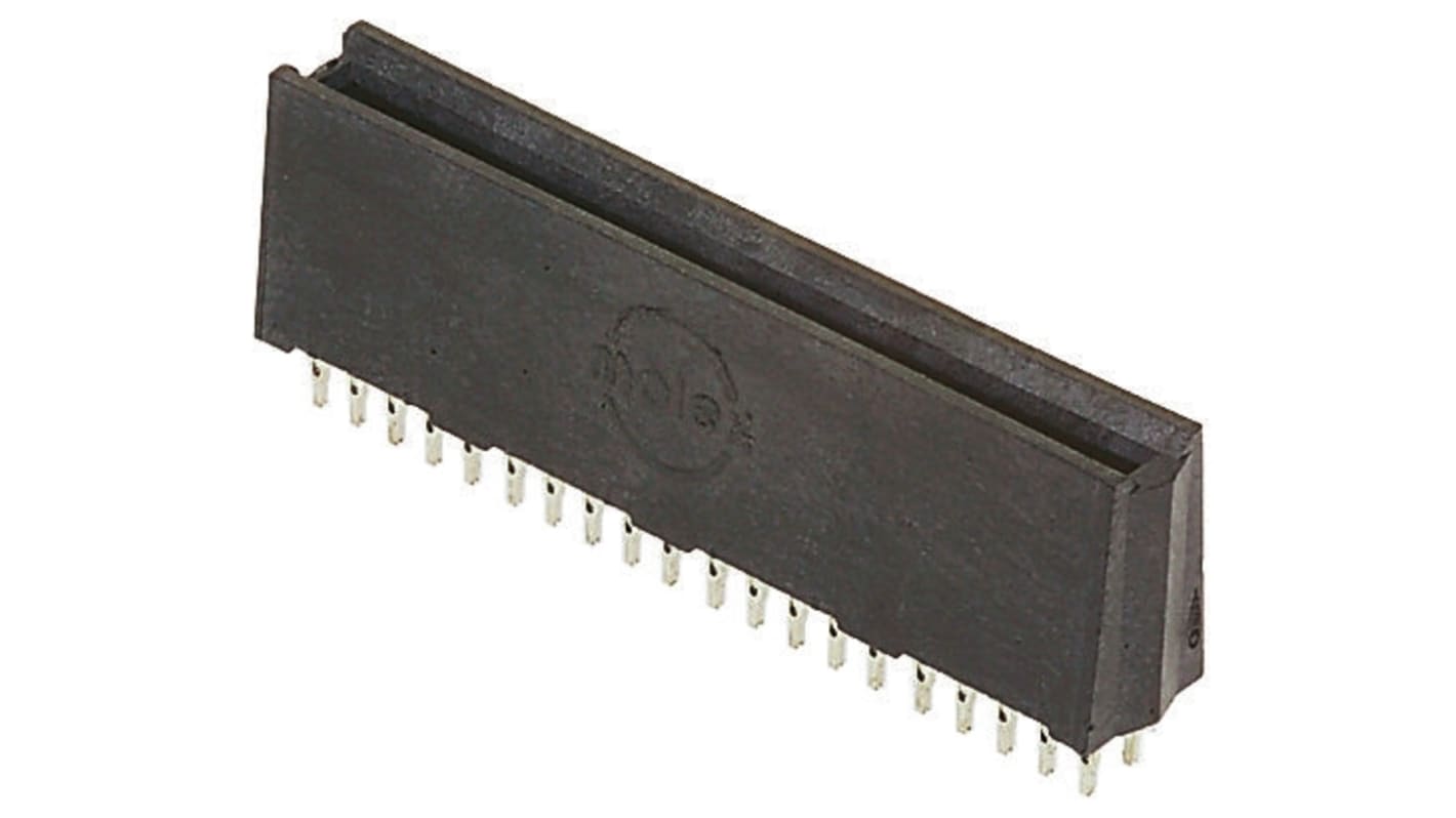 Conector de borde Molex BUS BAR SOCKET EXTREME POWER-EDGE, paso 2.5mm, 4 contactos, 2 filas, Recto, Montaje en orificio