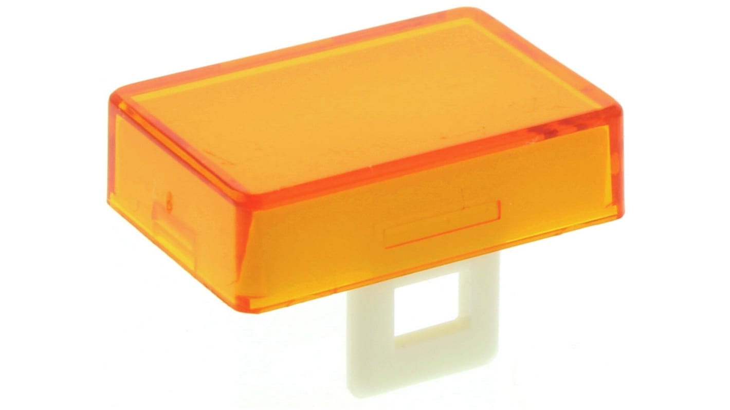 Saia-Burgess Orange Rectangular Push Button Lens for Use with Push Button Switch