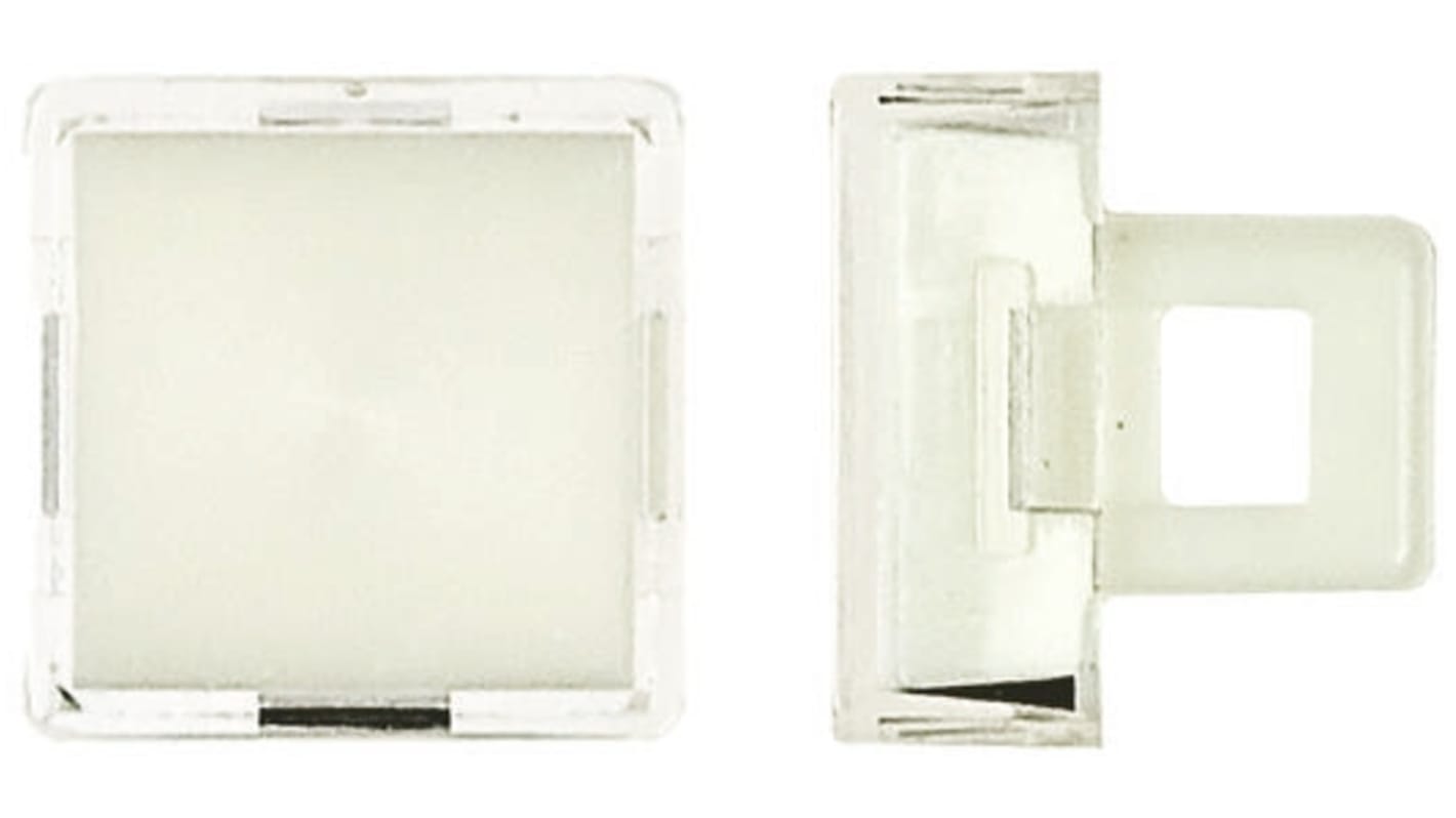 Saia-Burgess White Square Push Button Lens