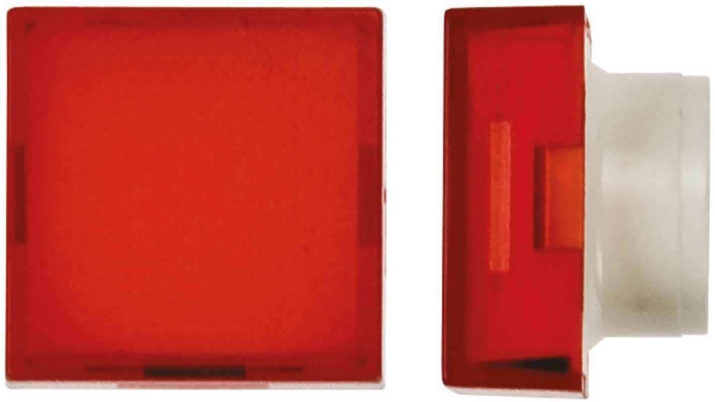 Lente pulsante Quadrata Saia-Burgess 563411-605, colore Rosso, per uso con Serie TP2