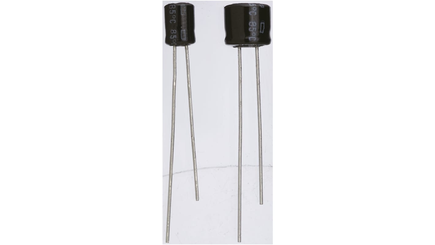 CHEMI-CON 100μF Electrolytic Capacitor 10V dc, Through Hole - ESRM100ELL101MF05D