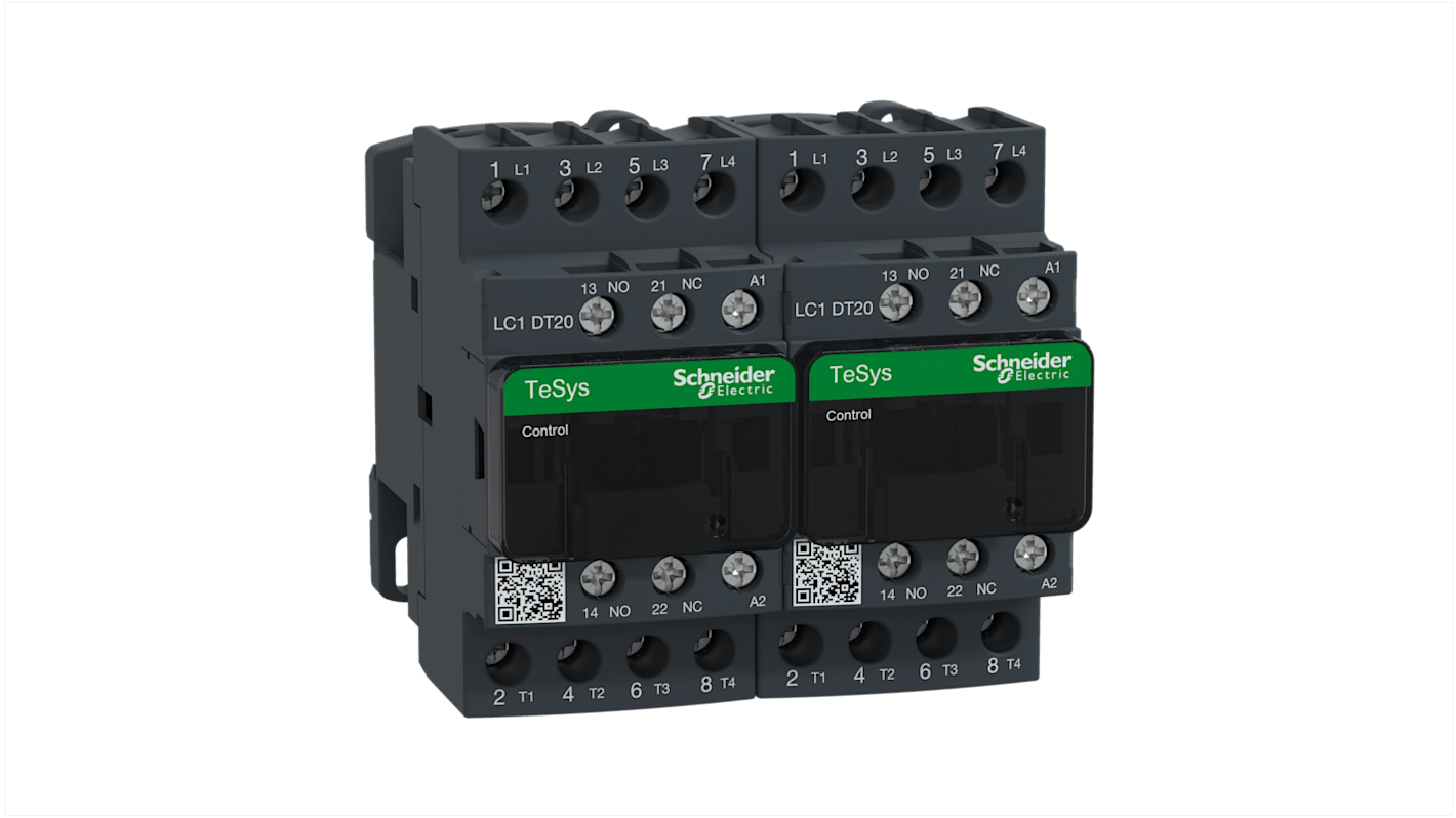 Schneider Electric LC2D Series Contactor, 230 V ac Coil, 4-Pole, 20 A, 4NO, 690 V ac