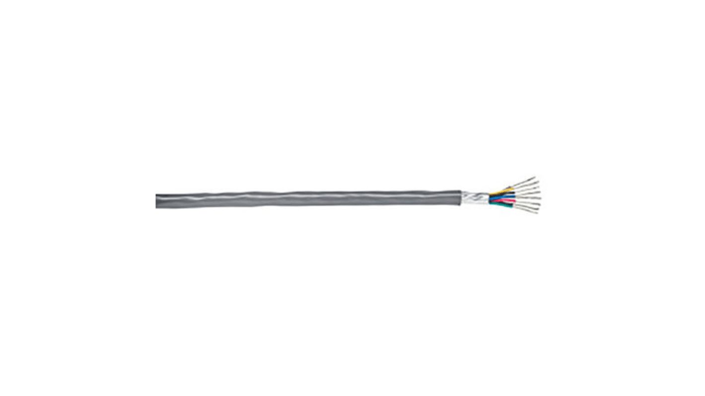 Belden Multicore Industrial Cable, 0.22 mm², 8 Cores, 24 AWG, Screened, 305m, Chrome Sheath