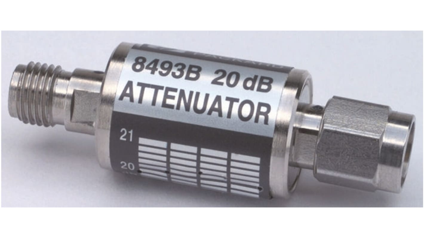 Keysight Technologies 同軸固定アッテネータ, SMA 3 mm(メス), SMA 3 mm(オス), 10dB, 18GHz, 8493B-010