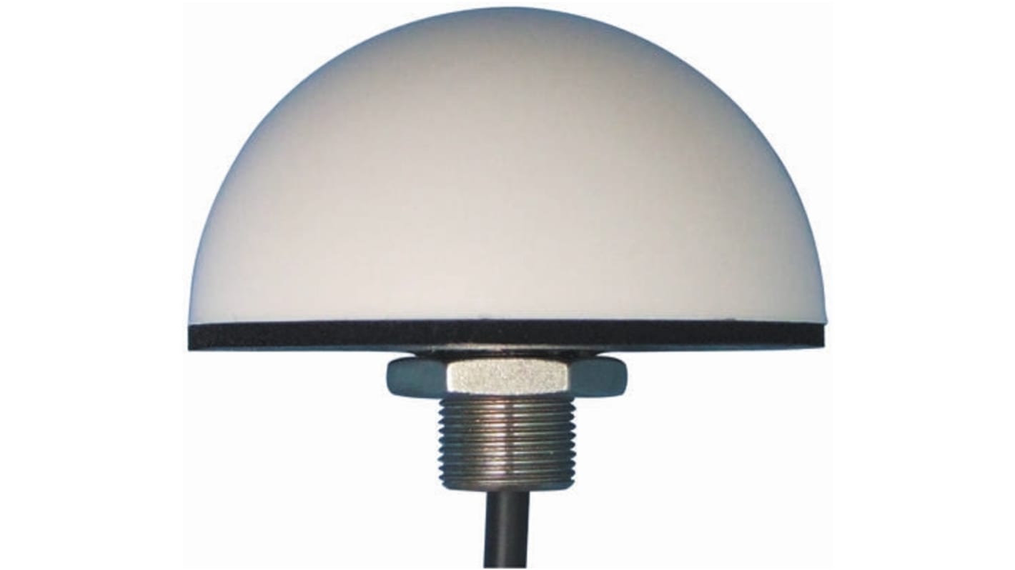 Mobilemark DM2-2100/1575-3C2C-WHT-180 Dome GPS Antenna with SMA Connector, 2G (GSM/GPRS), 3G (UTMS), GPS