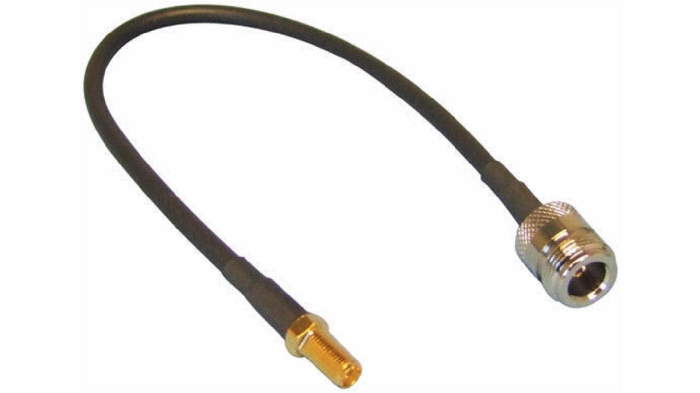 Cable coaxial RF195 Mobilemark, 50 Ω, con. A: SMA, Hembra, con. B: Tipo N, Hembra, long. 304.8mm