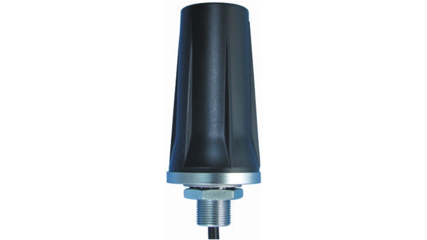 Mobilemark RMM-UMB-3C-BLK-12 Stubby WiFi Antenna with SMA Connector, 2G (GSM/GPRS), 3G (UTMS), 4G (LTE), WiFi