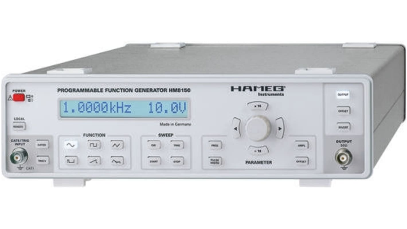 Generador de funciones Rohde & Schwarz HM8150, onda sinusoidal de 10mHz → 12.5MHZ