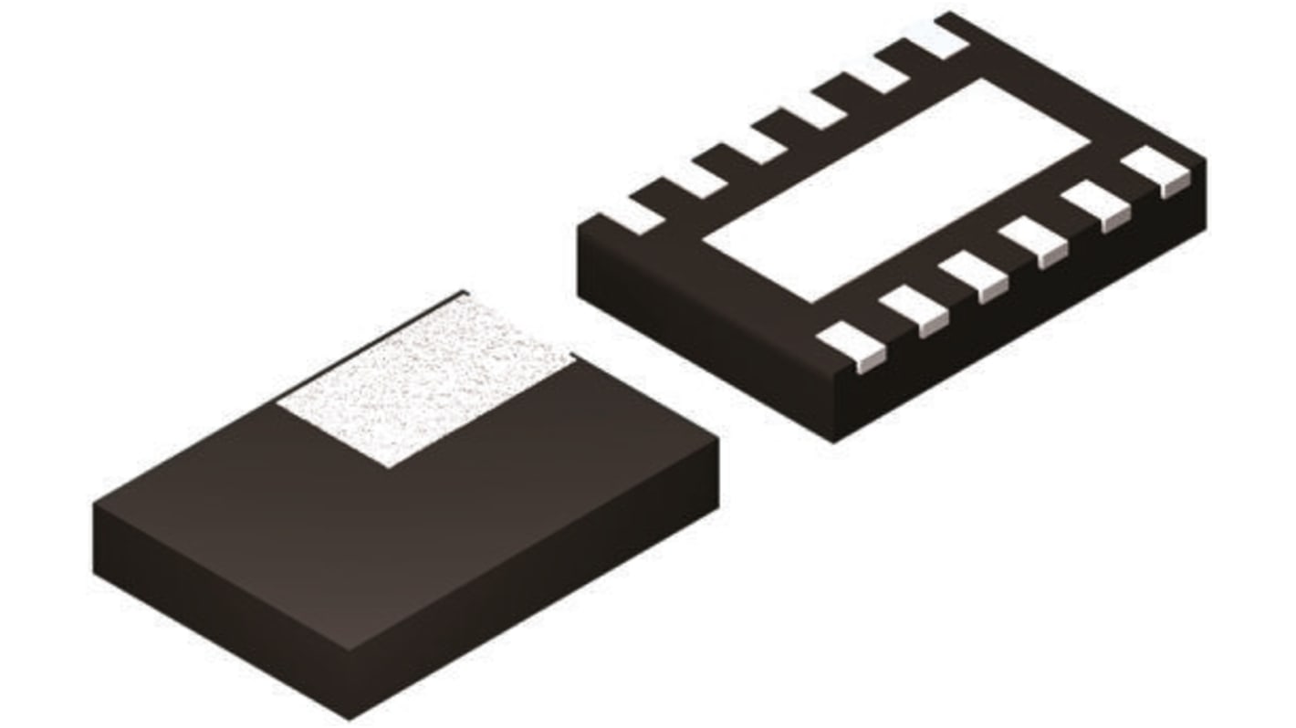 DAC DAC7551IDRNT, 1, 12 bit-, 500ksps, ±0.5%FSR, Seriale (SPI/QSPI/Microwire), 12-Pin, USON