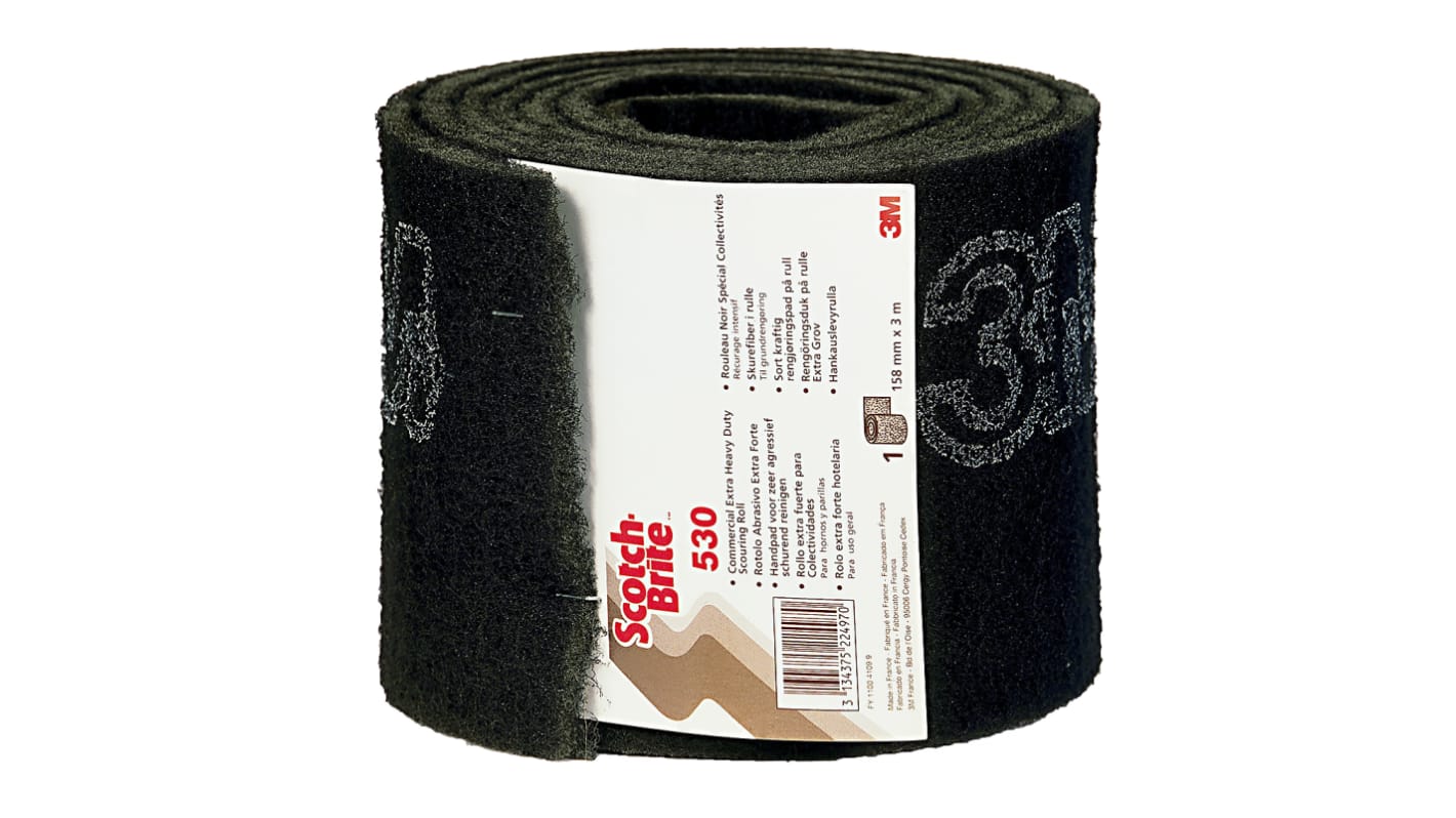 Almohadilla de lijado 3M de Fibra Sintética, grano Medio, de 3m x 158mm