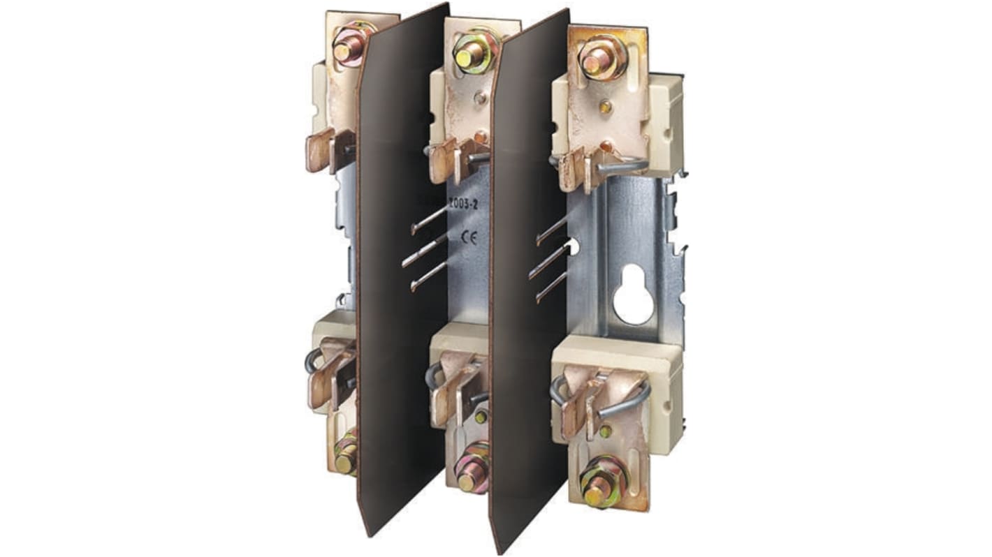 Siemens 250A Rail Mount Fuse Holder for NH1 Fuse, 3P, 690V ac