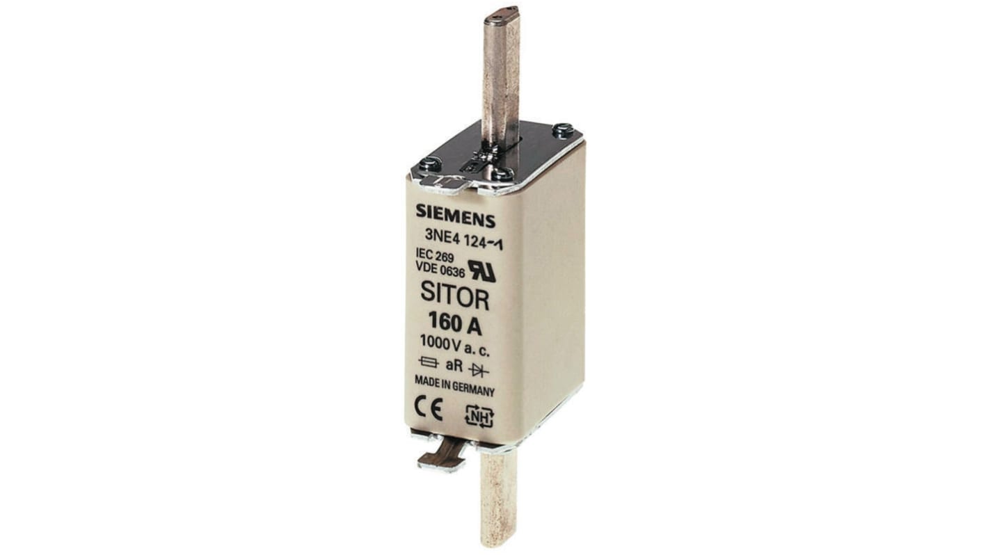 Siemens 125A Centred Tag Fuse, NH0, 1000V ac