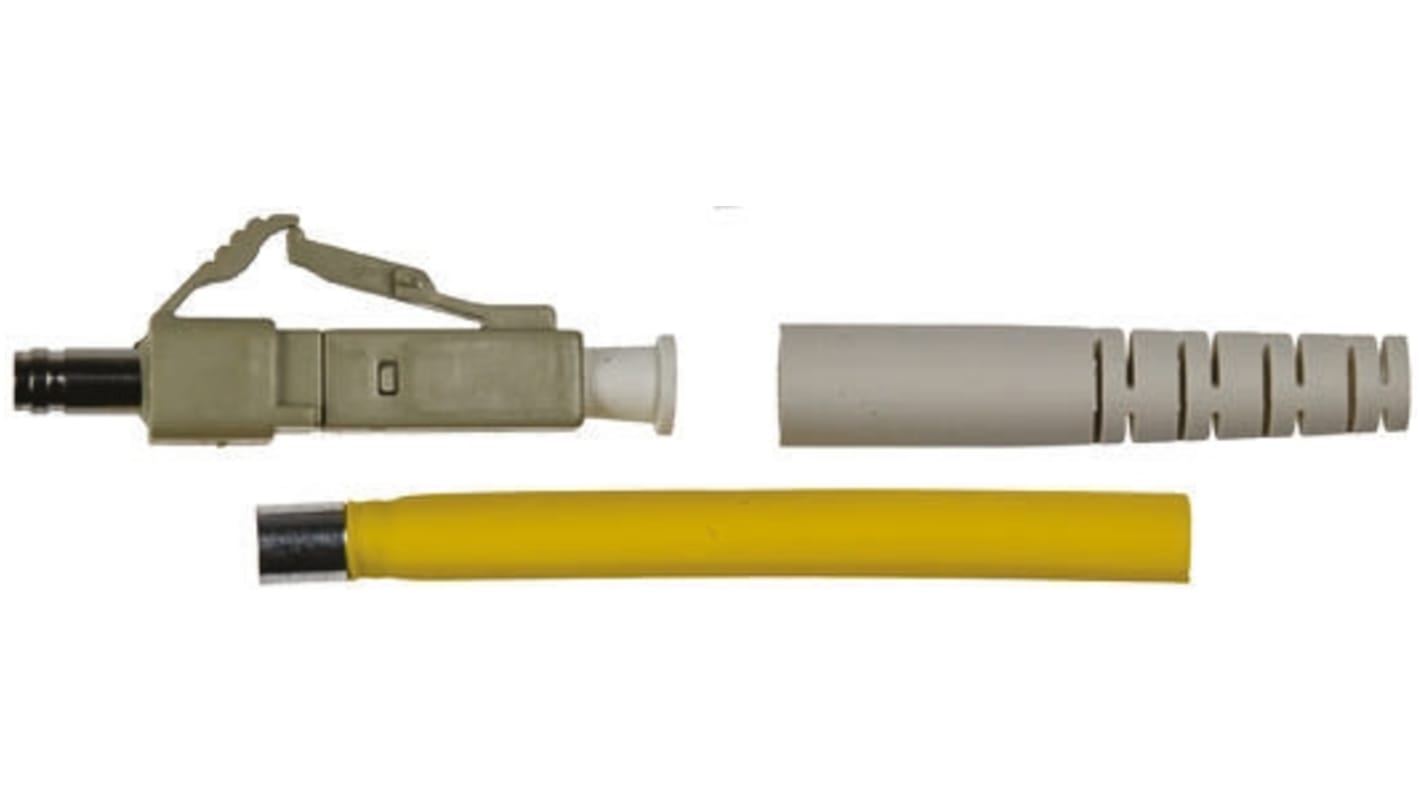 Conector de fibra óptica LC RS PRO, de color Beige, Amarillo, pulido PC, Multimodo, Símplex