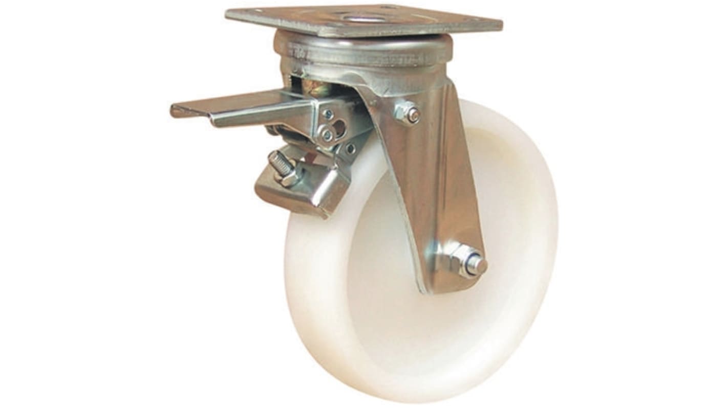 Guitel Hervieu Braked Swivel Castor Wheel, 700kg Capacity, 150mm Wheel