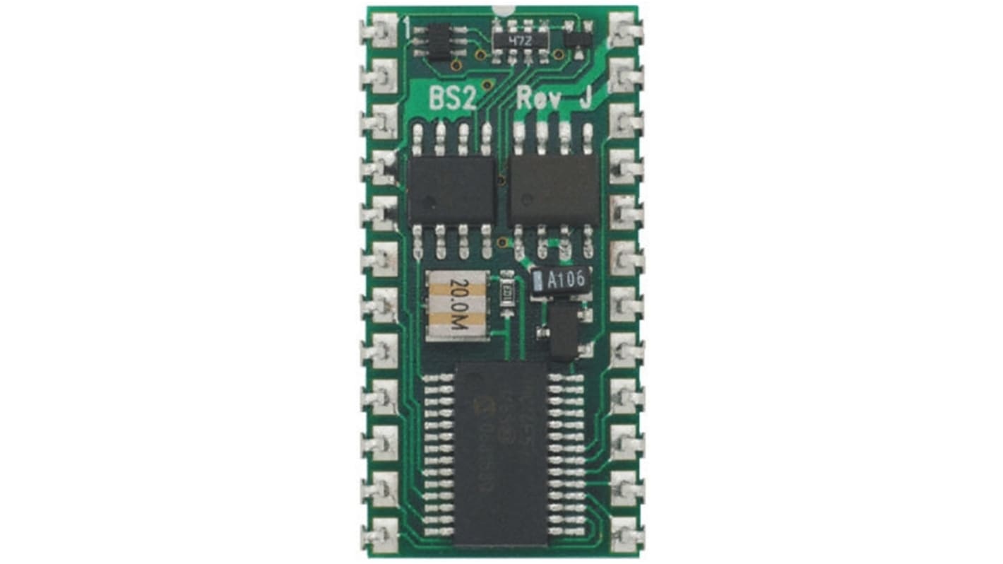 Microcontrollore Parallax Inc, BASIC Stamp 2, PDIP, BASIC Stamp 2, 24 Pin, Su foro, 20MHz