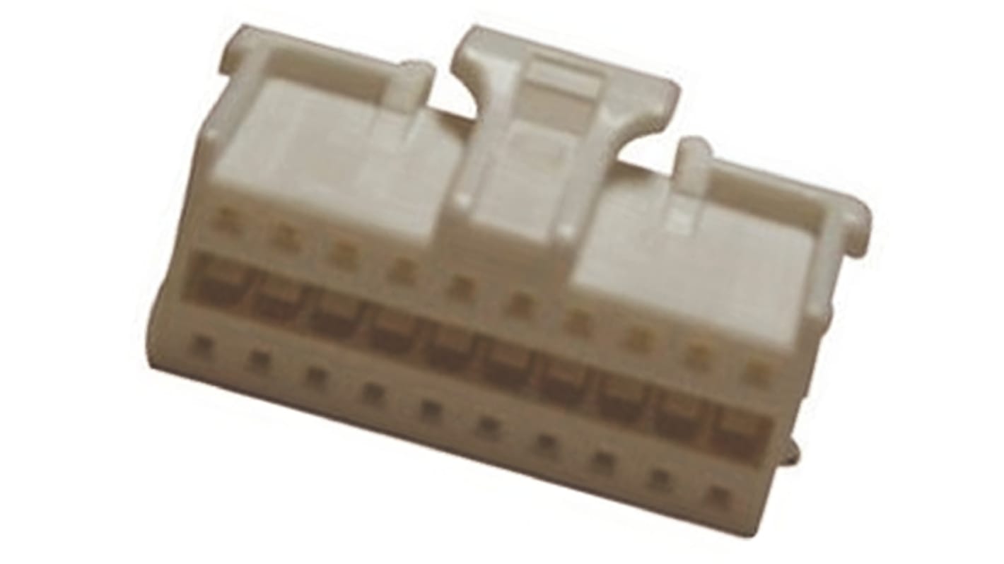 Carcasa de conector Molex 51353-1600, Serie MicroClasp, paso: 2mm, 16 contactos, 2 filas, Recto, Hembra, Montaje de