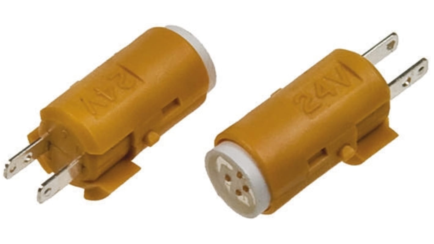 Bombilla para piloto luminoso LED Omron Amarillo, 5V dc / 30mA