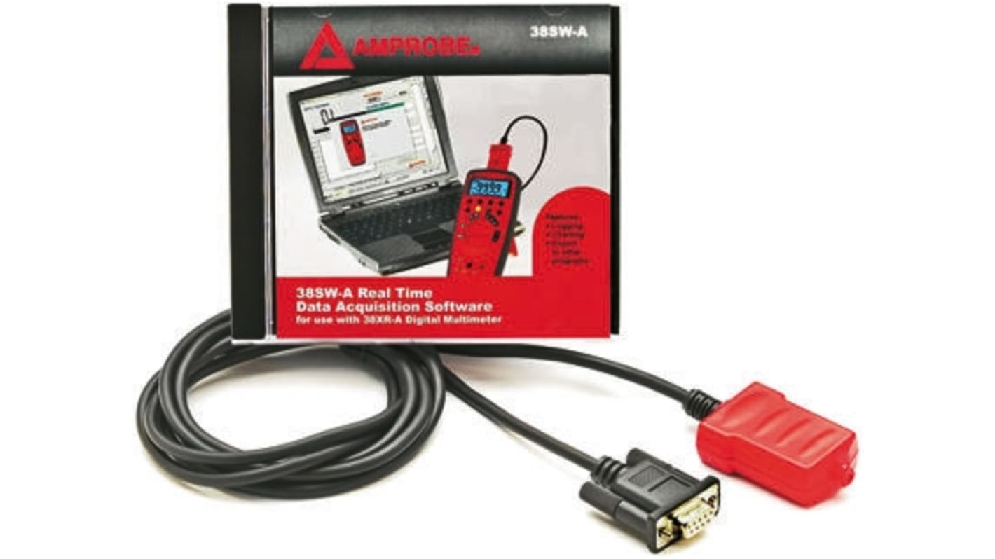 Amprobe Multimeter, software 38SW-A Data Acquisition Datalogning , Cable included