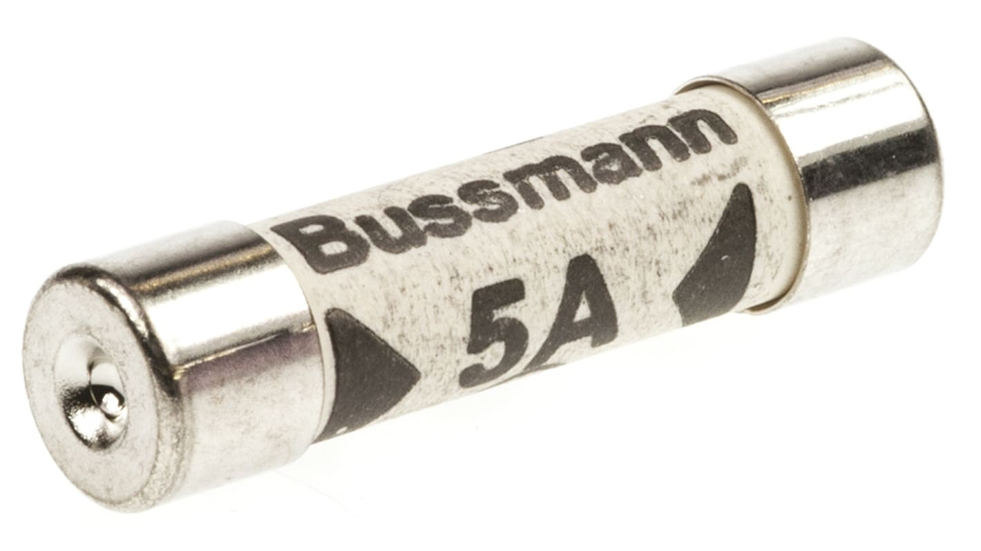 Cooper Bussmann 5A F Ceramic Cartridge Fuse, 6.3 x 25mm