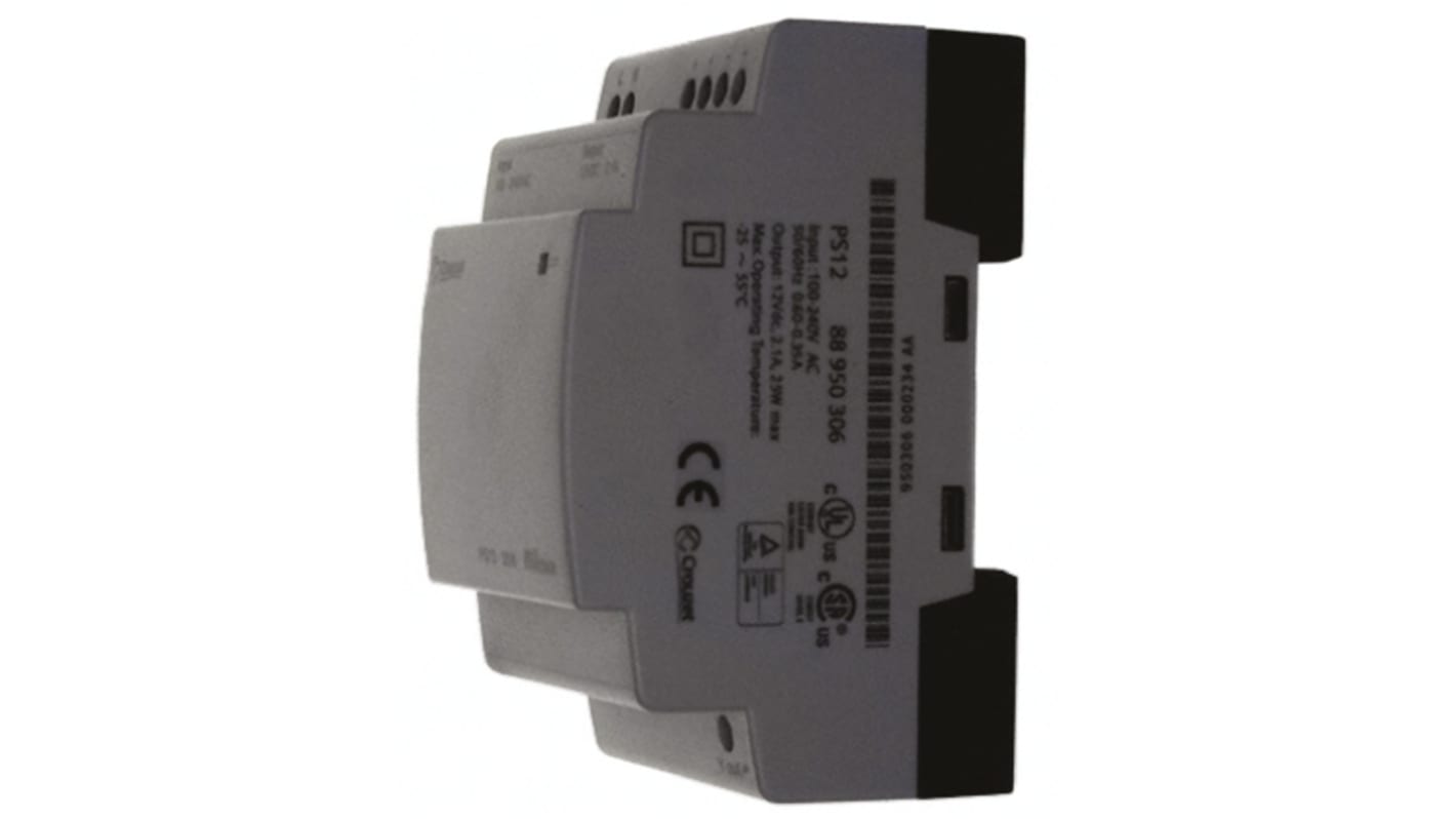 Crouzet PS SPS-Netzteil 25W, 11.4 → 15V dc / 2,1 A, 54 x 100 x 56,1 mm